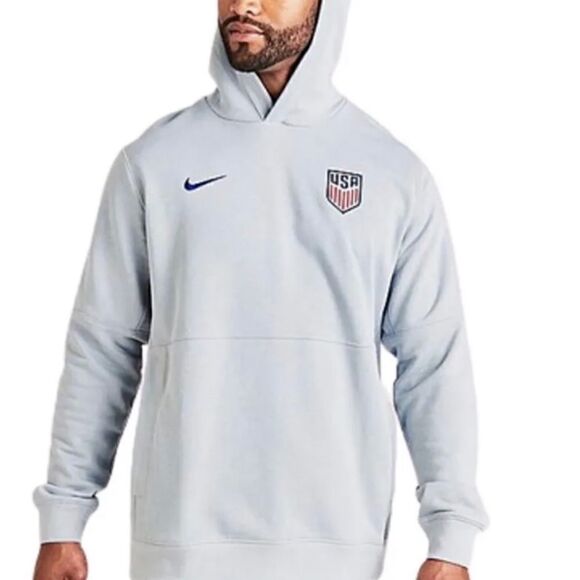 Nike NEW Team USA MNT Soccer Soft Fleece Travel Hoodie Hooded Sweater Sweatshirt - Picture 1 of 10